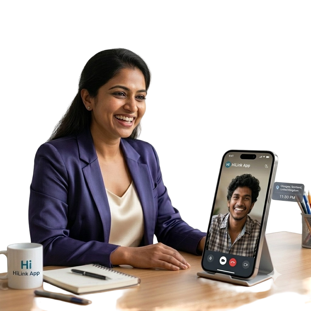HiLink — secure voice and video call interface